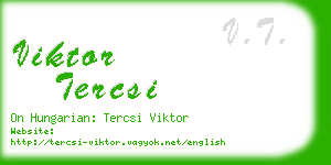 viktor tercsi business card